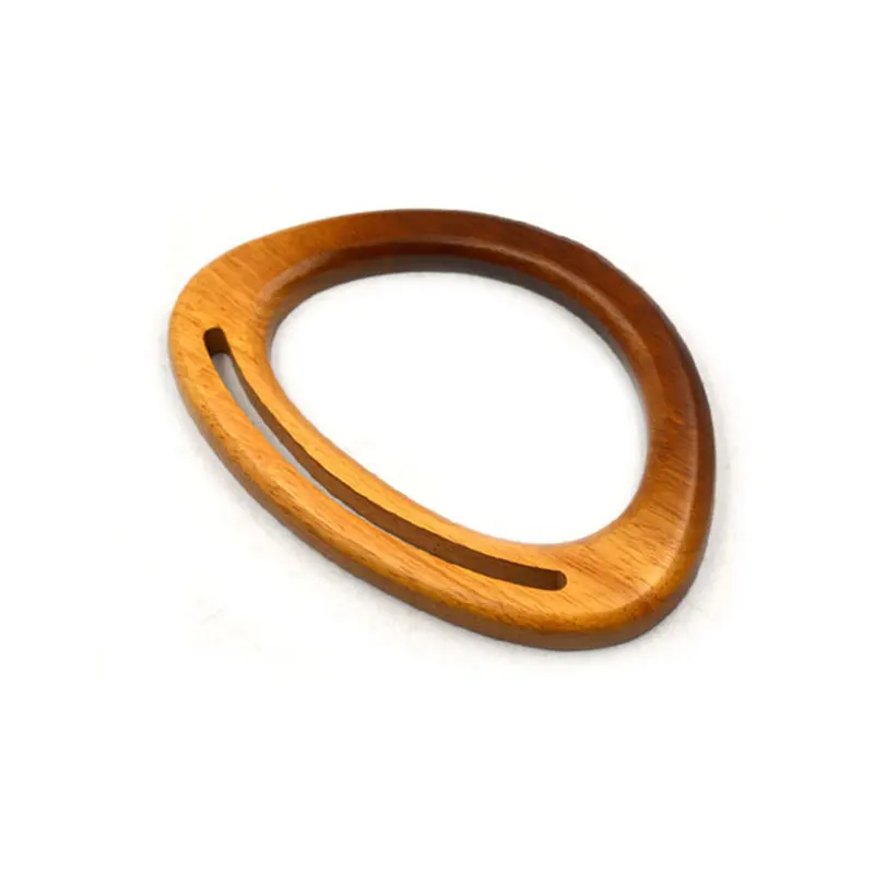 1PC forma semicircular bolso asas de madera reemplazo para DIY bolsa de hombro correa de bolso asas bolsa de accesorios