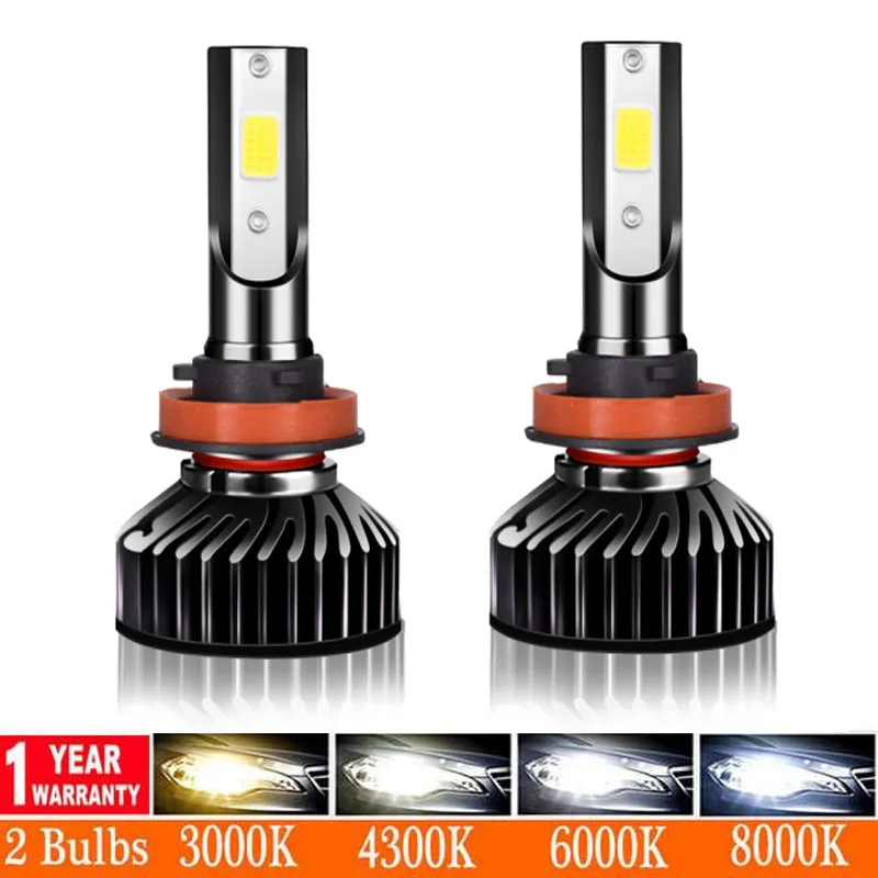 Muxall H1 H11 H4 H7 Led Scheinwerfer Birne Für Auto H8 H9 9005 9006 Auto Lichter Hohe Helligkeit HB3 HB4 scheinwerfer Universal 20000LM