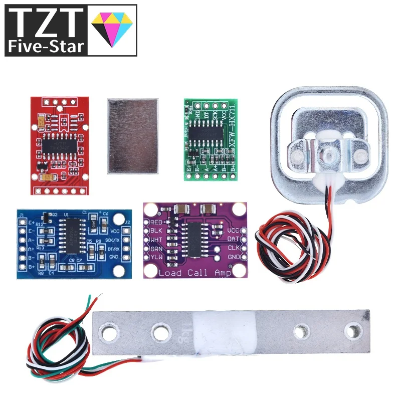 Wägezelle 1KG 5KG 10KG 20KG HX711 AD Modul Gewichtssensor Elektronische Waage Aluminiumlegierung Wägedrucksensor für Arduino – Detail 4