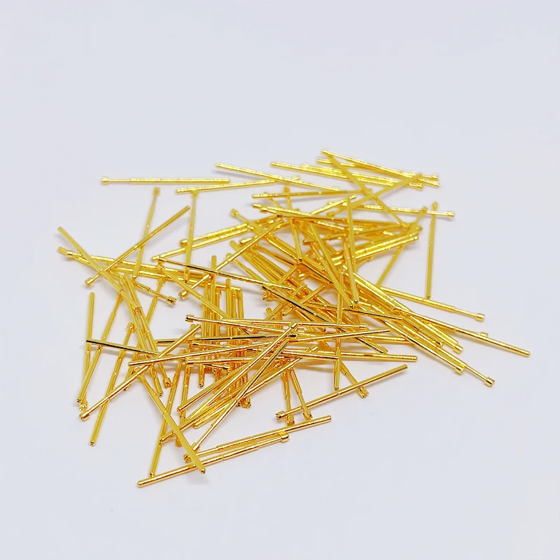100Pcs Metal Plated Probe PA50-H2 Spring Thimble Burning Chip Scalable Test Probe Diameter 0.68 MM
