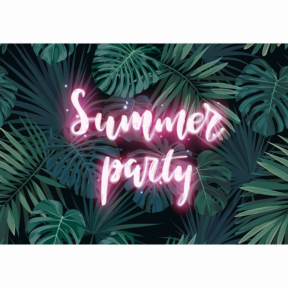 Allenjoy Nhiệt Đới Xanh Lá Cọ Nền Chụp Ảnh Tiệc Mùa Hè Trẻ Em Chân Dung Vincy Photophone Studio Ảnh Chống Đỡ