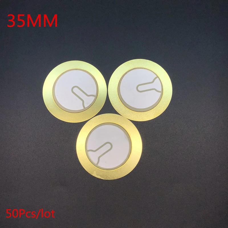 wholesale 50Pcs/lot 35MM Thickened copper 35MM triode self-excited piezoelectric ceramic alarm buzzer,Piezo Ceramic buzzers