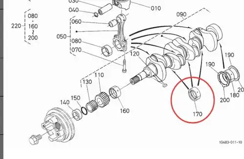 

Assy Camshaft 16271-16912 Fit for Kubota V1505