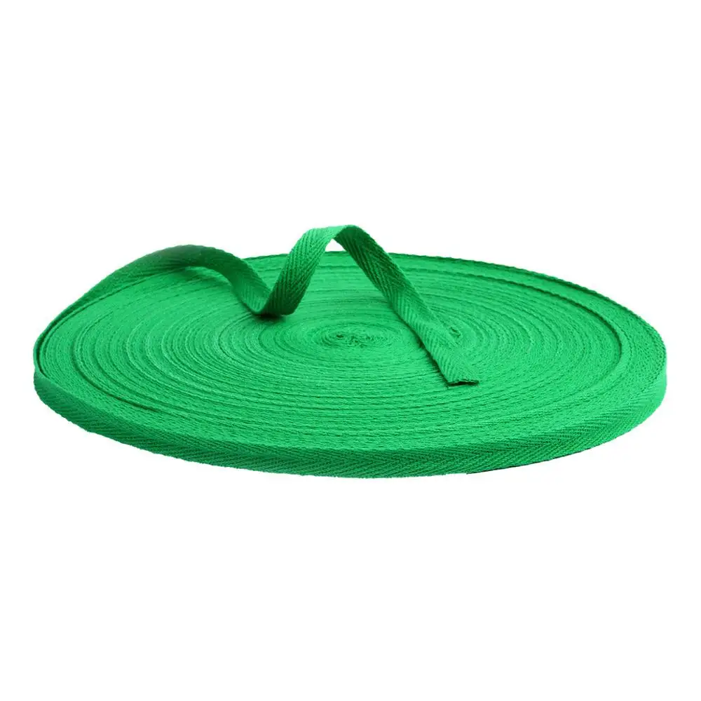10mm Cotton Webbing Polyester Ribbon Herring Bonebinding Tape Lace Trimming for Packing Shoes Clothing Craft Accessories 5m/lot