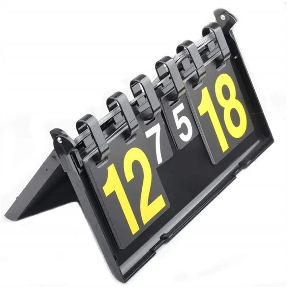 Portable Desktop Flip Scoreboard, Multi-function, Sports Scoring Page, Four-digit Flip, Scoring Device