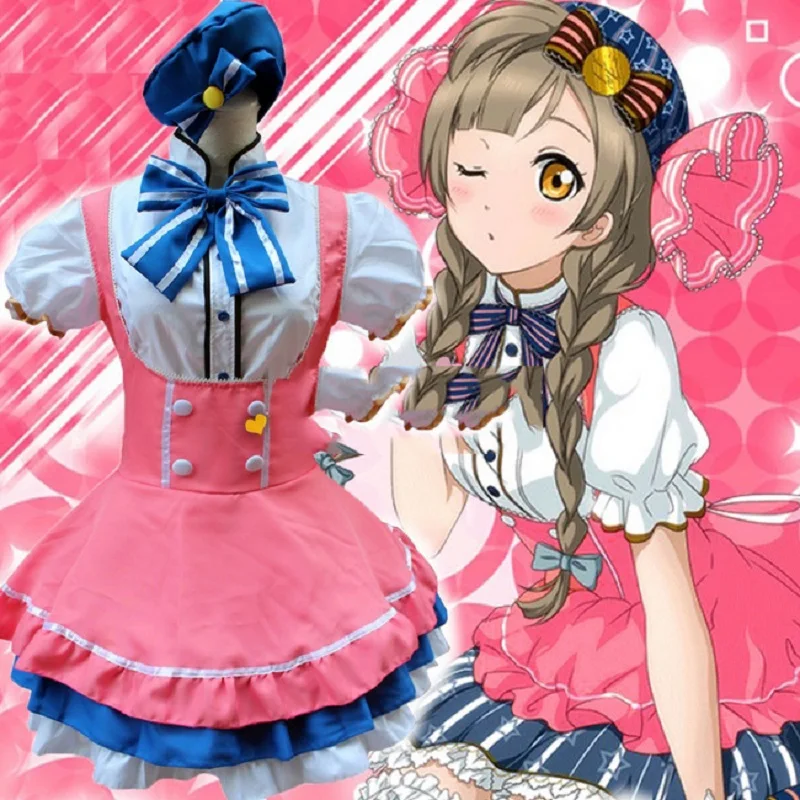 Costume Cosplay de Princesse Lolita, Uniforme de Demoiselle d'Honneur, Dessin Animé Japonais, Love Live Tojo/ Umi/Emovies/Hanayo/Nico/Rin