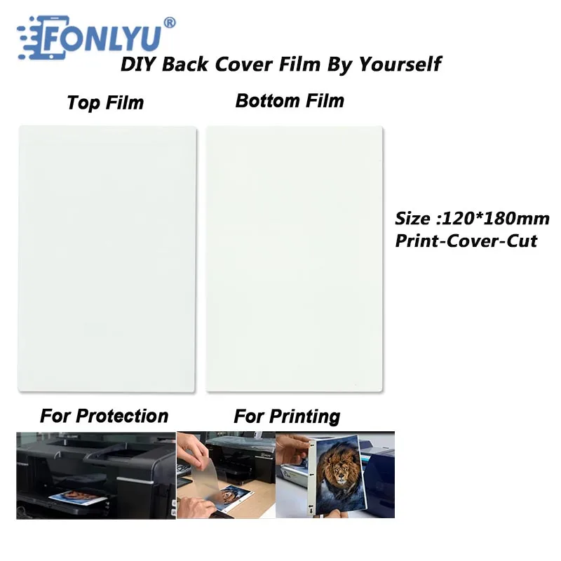 

FONLYU Photo Custom Phone Sticke Blank Film DIY Back Cover With Dongle Printer For Film Cutting Machine For iPhone Pro Max