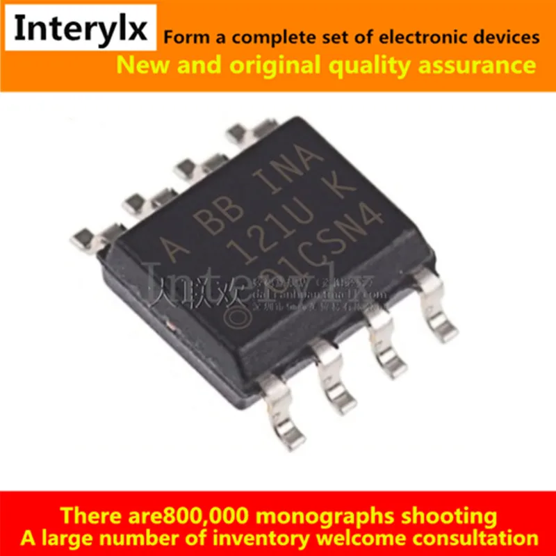 

10 шт./партия INA121U INA121 BB INA 121U IC INST AMP 1 схема 8soic
