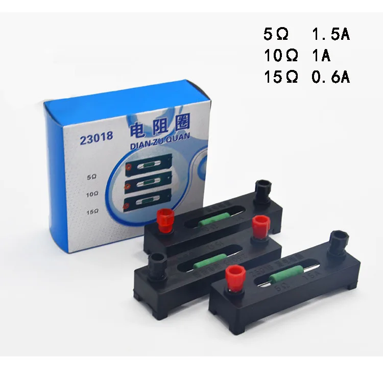 Fixed Value Resistance Ring 5/10/15 Ohm J23018 Electrical Laboratory Physical Experiment Instrument