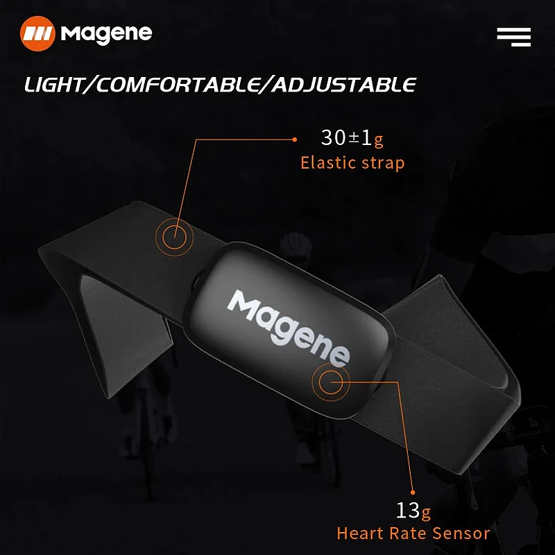 Magene H003 Heart Rate Sensor Bluetooth-Compatible ANT+ Chest Strap Sport Heart Rate Monitor For GARMIN Bryton IGPSPORT Computer