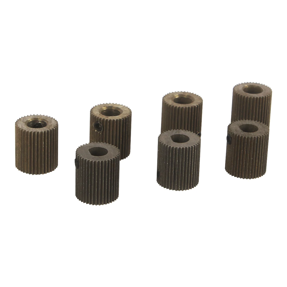 XCR3D 3D Printer Parts Mold Steel 40 teeth Linear Extruder Gear Bore 5mm MK7 MK8 Filament Feeder Driver Pulley Gear Black 1PCS
