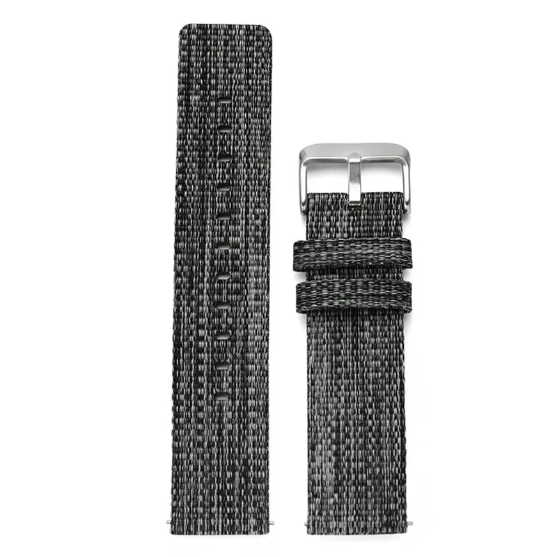 18mm 20mm 22mm Nylon Watch Band Strap Replacement Watchbands Canvas Wrist  Weave Belt Bracelet Sports Fabric Watch Strap