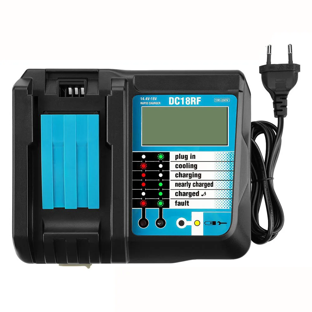 

Li-Ion Battery Charger For Makita 14.4V 18V Bl1830 Bl1840 Bl1815 Bl1430 Dc18Rf Dc14Sa Dc18Sc