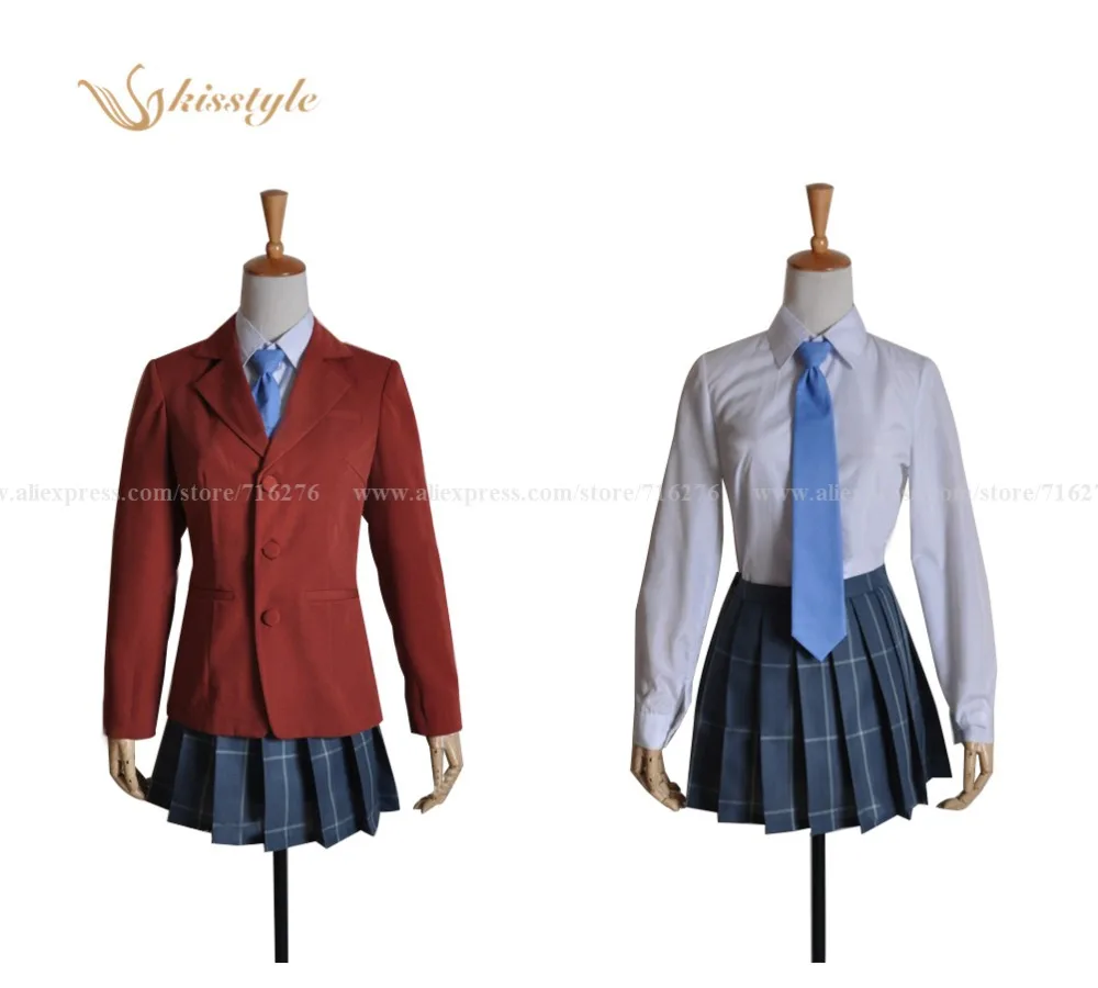 Moda kisstyle Tonari no Kaibutsu-kun Shizuku Mizutani uniforme escolar para niña disfraz Cosplay