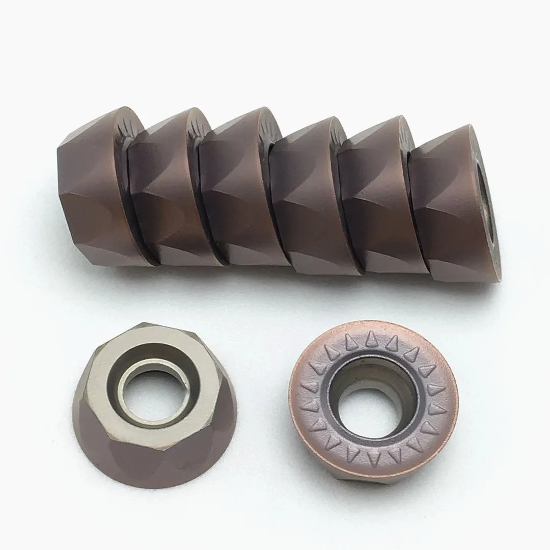 10PCS RPMT10T3MOE JS VP15TF RPMT1204MOE JS VP15TF high quality internal carbide insert CNC metal turning tool milling insert too