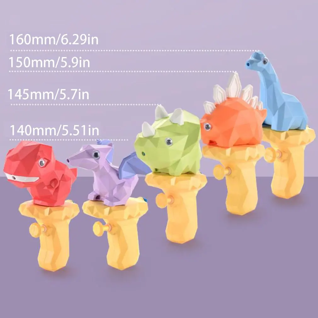 5Pcs ไดโนเสาร์ Mini สเปรย์น้ำของเล่นชายหาดของเล่นเด็กกดประเภทไดโนเสาร์ของเล่นสำหรับเด็ก Creative ไดโนเสาร์ขนาดเล็กสำหรับเด็ก