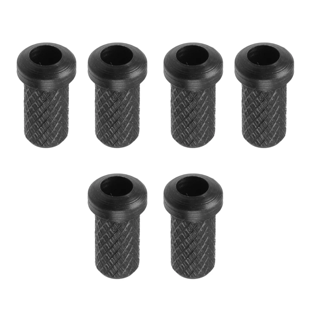 Durable 6 Pieces Iron Electric Guitar Through Body String Mounting Ferrules Bushings 9 x 5mm