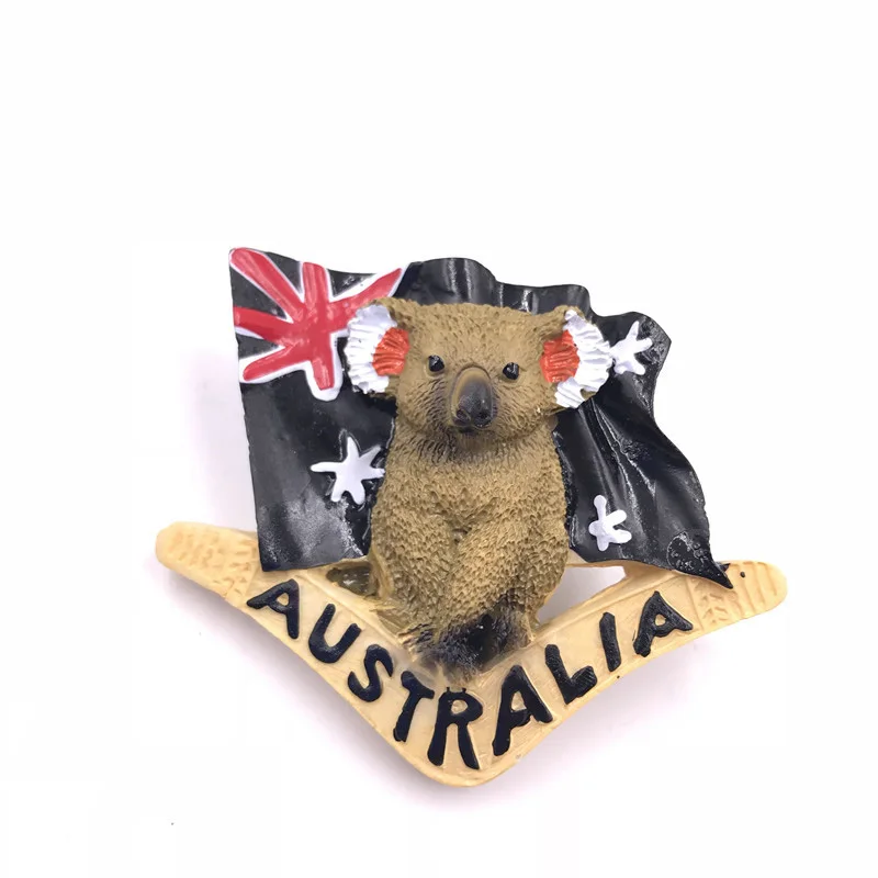 Sydney Australia Melbourne Kangaroo magnetic world tourism souvenir 3D Sydney Koala Opera House fridge magnets collection gifts