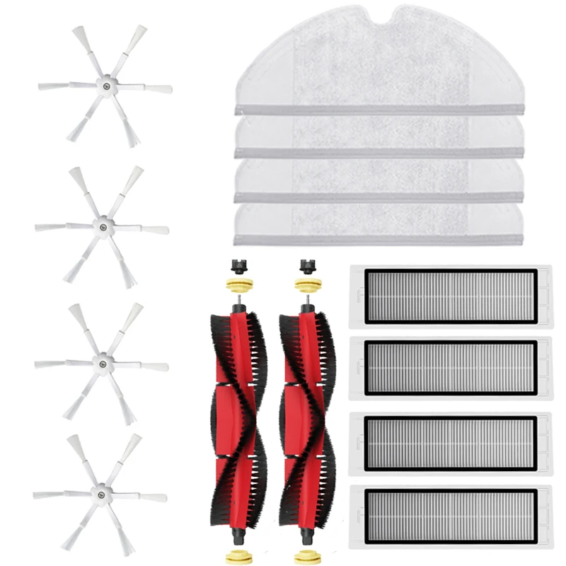 Nieuwste Ontwerp Accessoires Voor Xiaomi Roborock S5 S50 Robot Stofzuiger Wasbaar Onderdelen Belangrijkste Roll Zijborstel Filter Mop Stof