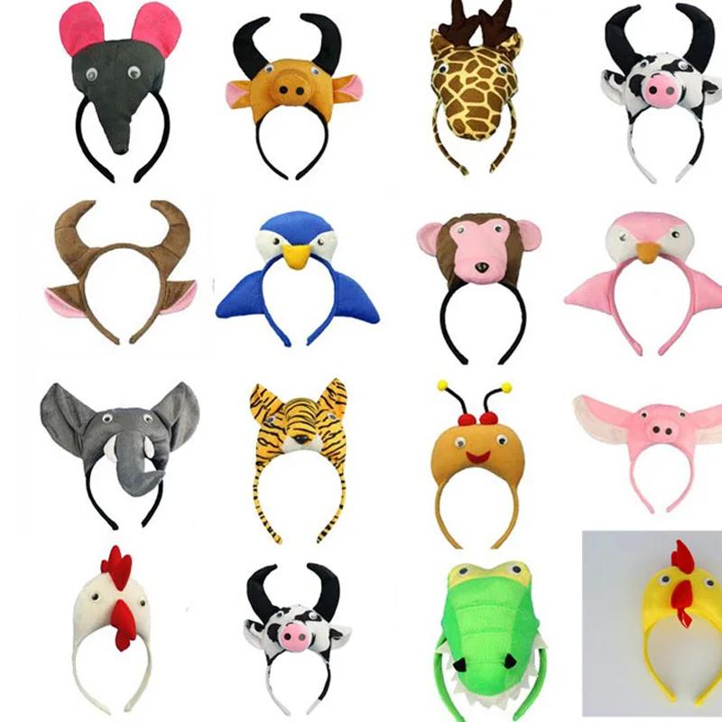 Bandeau oreilles en corne d'animaux, girafe, zèbre, tigre, singe, cerceau pour cheveux, Costume de Cosplay, fournitures de fête d'anniversaire pour Safari dans la Jungle Bandeau oreilles en corne d'animaux, girafe, zèbre, tigre, singe, cerceau pour cheveux, Costume de Cosplay, fournitures de fête d'anniversaire pour Safari dans la Jungle