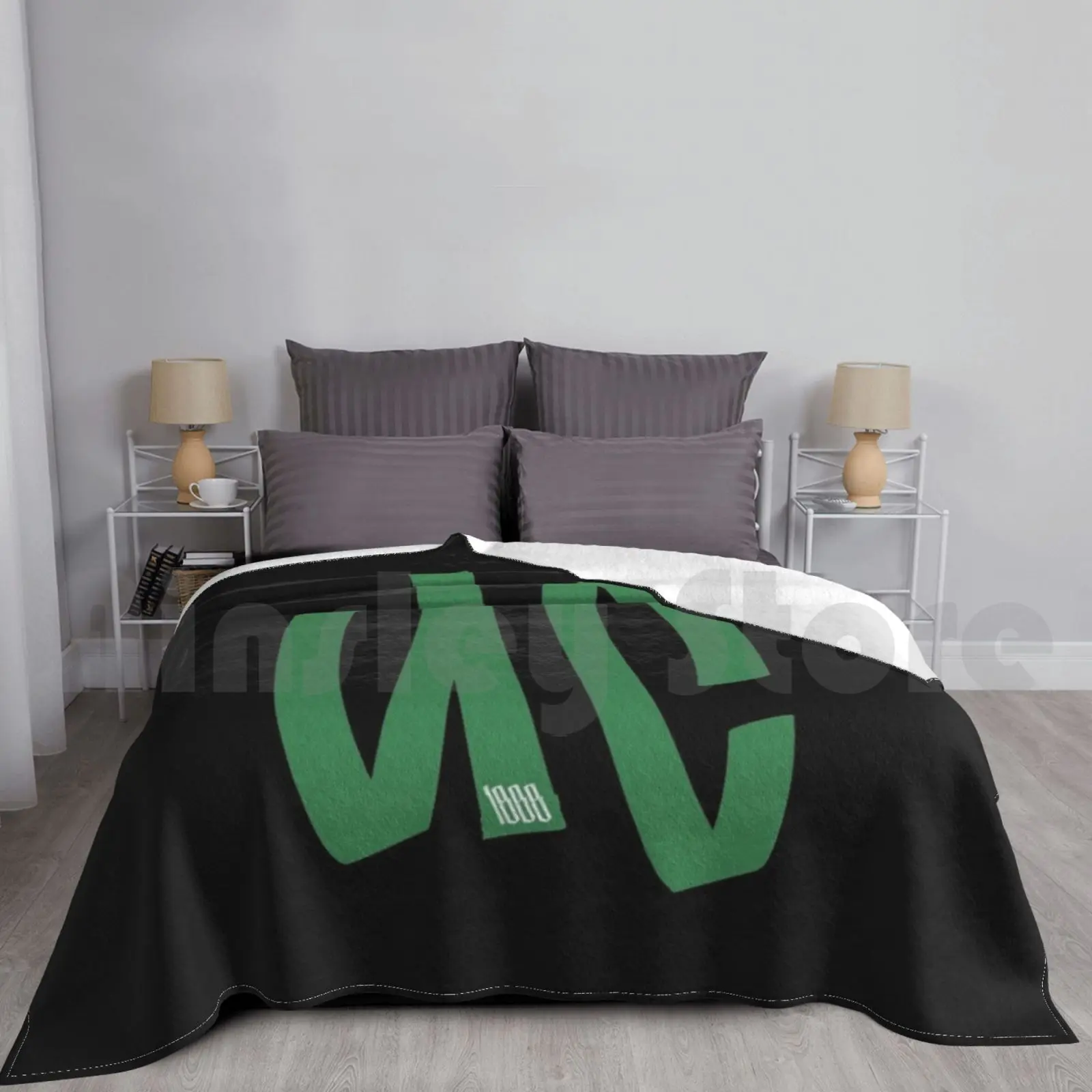 Uc Blanket Fashion Custom Uc 1888 Bhoys Green Brigade Ultras Glasgow Green And White