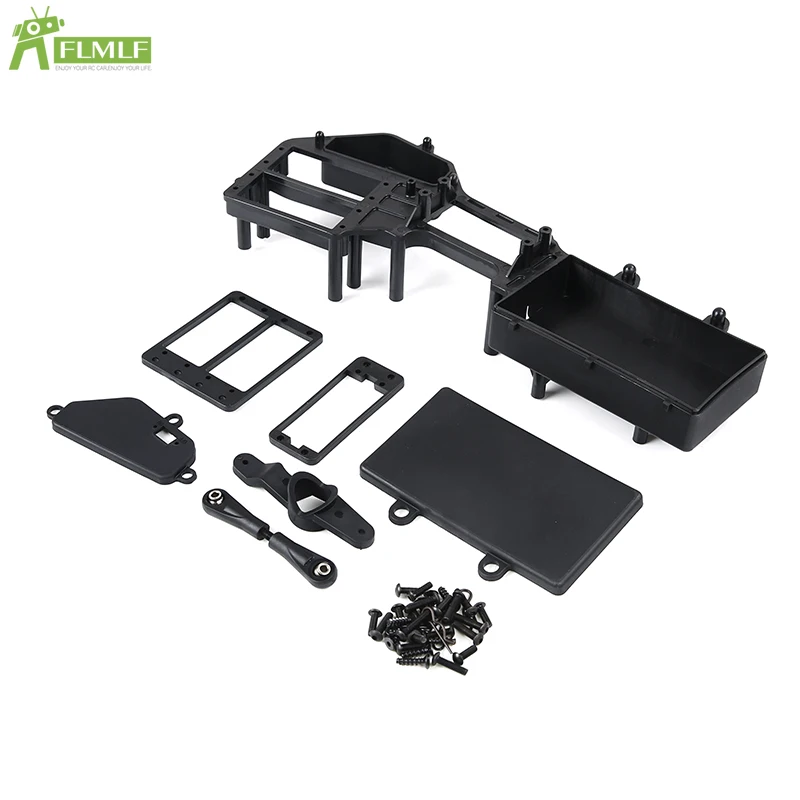 Plastic Double Steering Servo Equipment Compartment Kit Fit for 1/5 Losi 5ive T ROFUN ROVAN LT KingmotorX2 Toys Games Parts