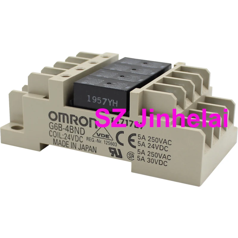 

OMRON G6B-4BND G6B-47BND 24VDC Authentic Original TERMINAL RELAY DC24V