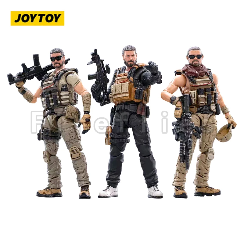 1/18 JOYTOY 3,75 Zoll Actionfigur (3 TEILE/SATZ) Hardcore Söldner Trio Anime Modell Spielzeug