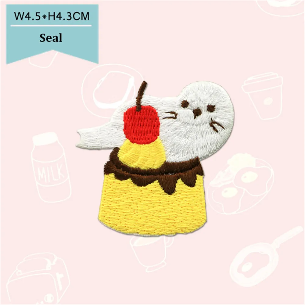 AHYONNIEX Patches On Clothes Sticker Cute Notebook Stripes Embroidered Patches For Clothing Iron On Patch For Baby Clothes