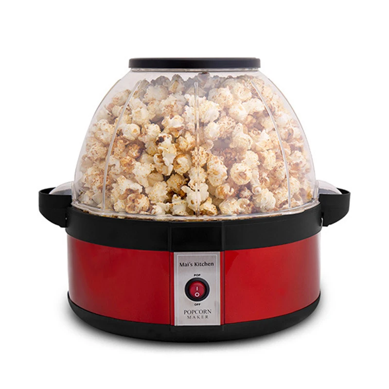 Household Popcorn Maker Machine High-end Oil Sugar DIY Popcorn Making Machine Bakeware Removable Washable Kitchen Machine