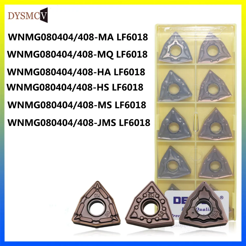 DESKAR 100% original WNMG080404 WNMG080408 MA MS MQ JMS HA LF6018 lathe turning tool inserts for stainless steel inserts