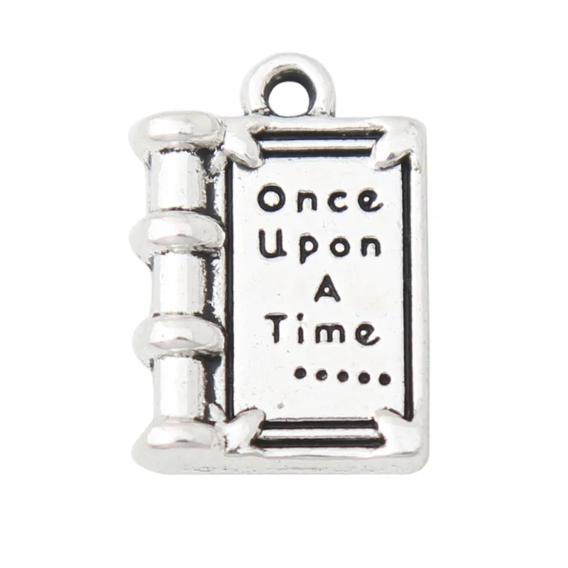 

20pcs Alloy Once Upon A Time Jewelry DIY Book Charms 12*18mm