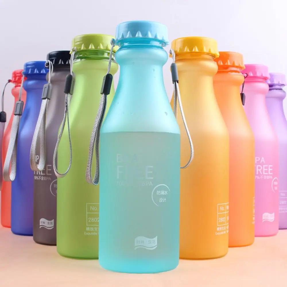

Leak-proof For Travel Running Camping Matte Plastic Drinkware BPA Free Sports Bottle Water Bottle Soda Bottle Party Cup