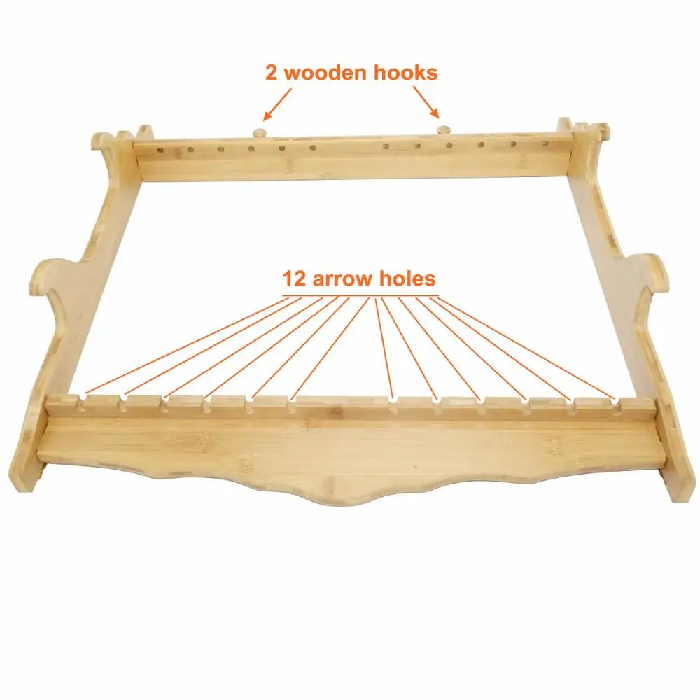 Imagem -04 - Bambu Arco 12 Seta Rack de Parede Titular Exibição de Armazenamento Arco Seta Suporte de Montagem na Parede Arma Rack Espada Titular Exibição