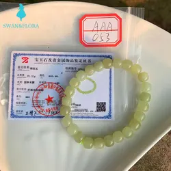 8*7MM Green hetian jade bracelets Women's jewelry for women hand string Nephrite material jewelry wholesale natural stone