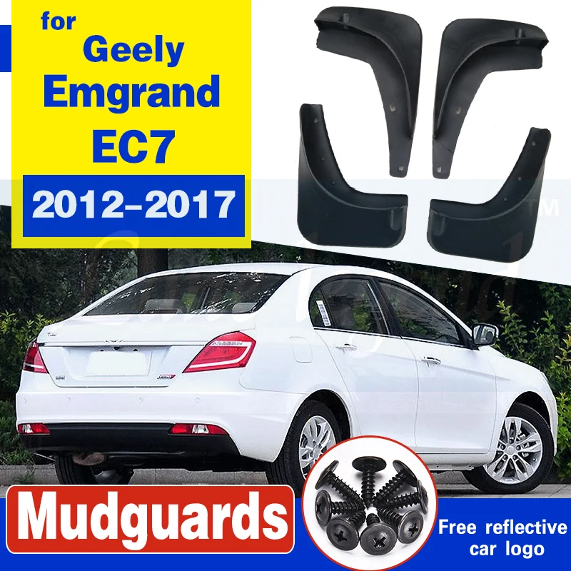 Set Car Mud Flaps For Geely Emgrand EC7 4-Dr Sedan 2012-2017 Mudflaps Splash Guards Mud Flap Mudguards Fender Front Rear Styling