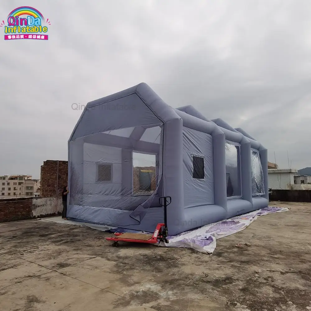 Giant Car Inflatable Maintaining Tent Portable Inflatable Spray Paint Booth For Rental