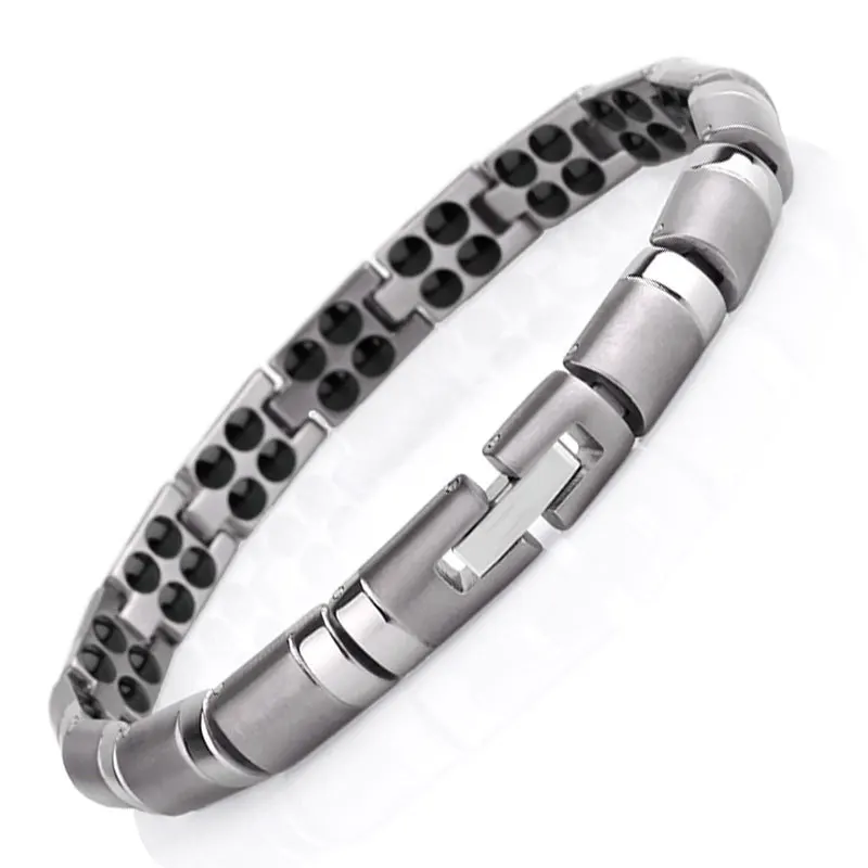 Women Men 99.99% Titanium Germanium Beads Bracelet Balance Body 2021 Chrismas Health Gift