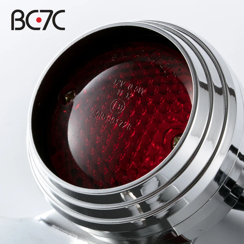 Motorcycle Taillight Retro 12VLED License Plate Brake Light For Harley Cruise Prince Lights