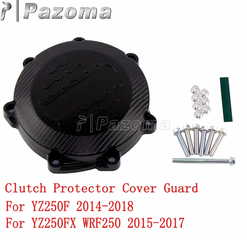 Motorbike Plastic Engine Clutch Protector Cover Guard Motocross Engine Protection Cover for Yamaha YZ250F YZ250FX WRF250 14-2017