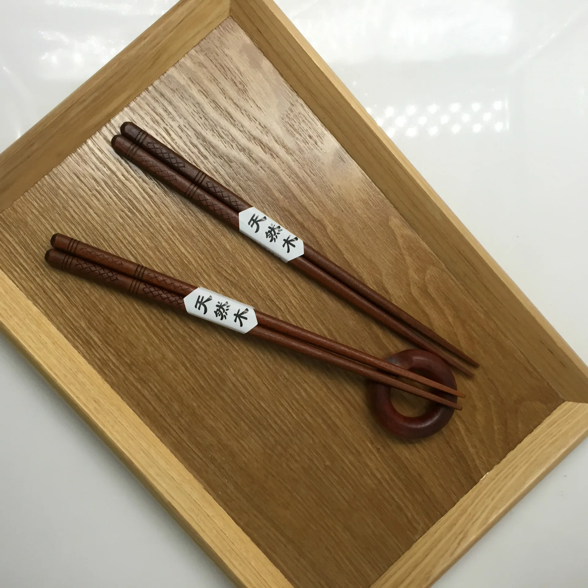 Japanese Creative Handmade Wooden Chopsticks Flat Head Chopsticks Environmental Wooden Chopsticks Tableware