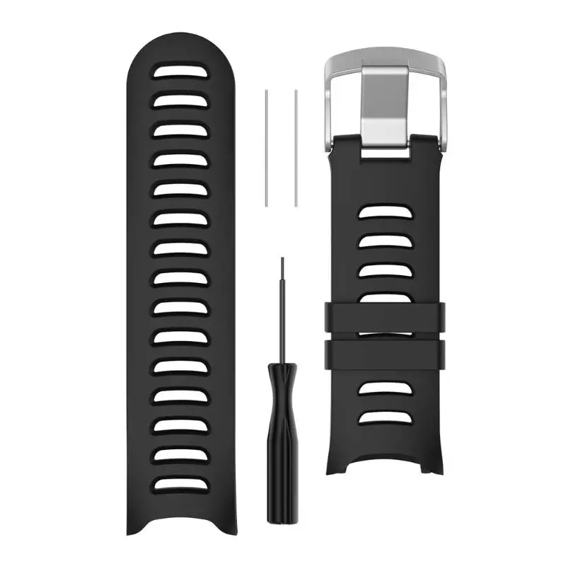 Silicone Replacement Wrist Strap Watch Band for garmin forerunner 610 Watch with Tools