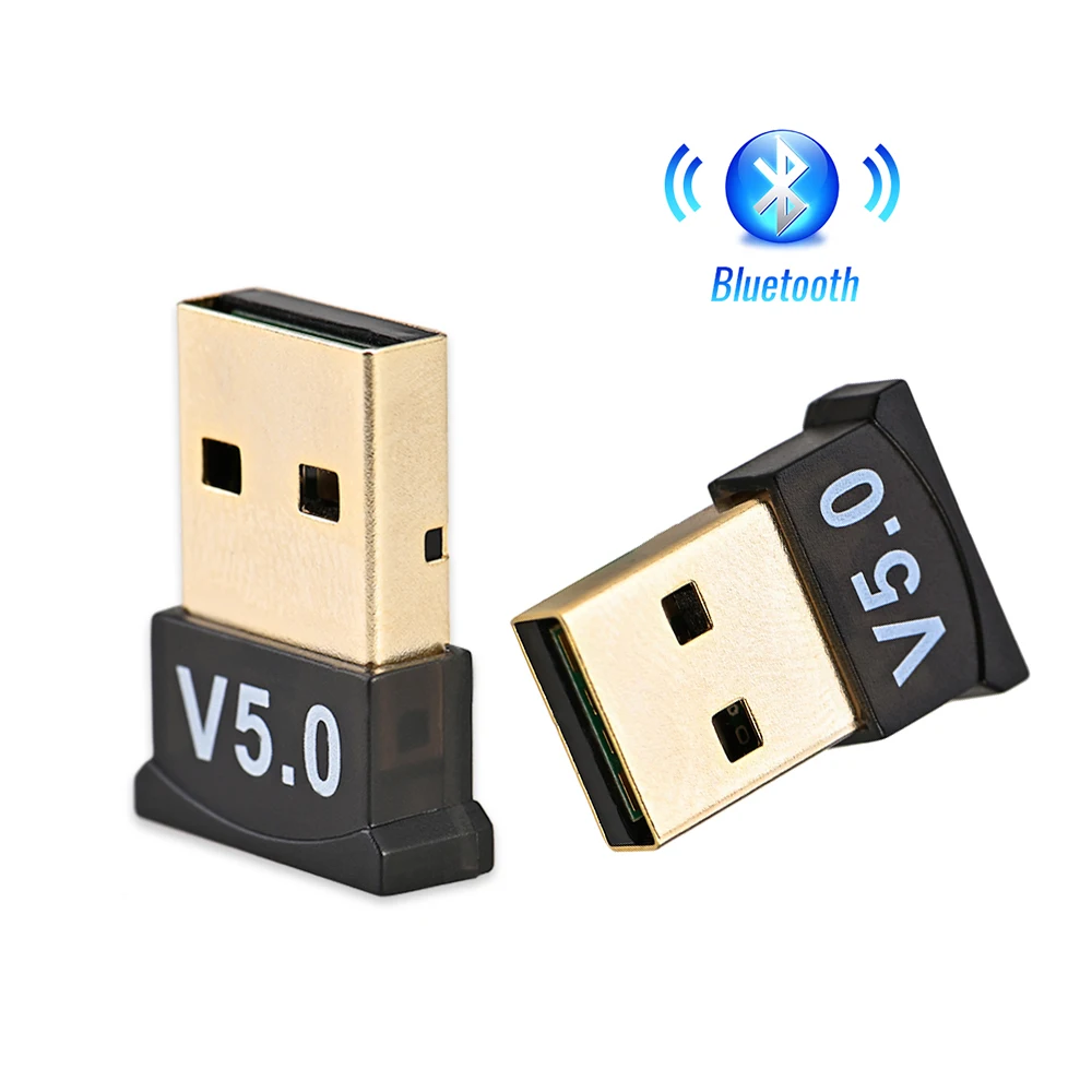 V5.0 usb bluetooth 5.0 adaptador transmissor bluetooth receptor de áudio bluetooth dongle adaptador usb sem fio para computador portátil