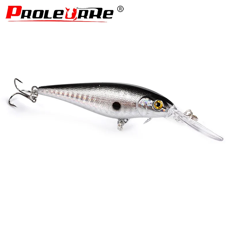 1 adet Minnow balıkçılık Lures 110mm 10.5g yüzer dalış Wobbler Swimbait yapay sert yem Crankbaits bas Pike balıkçılık mücadele