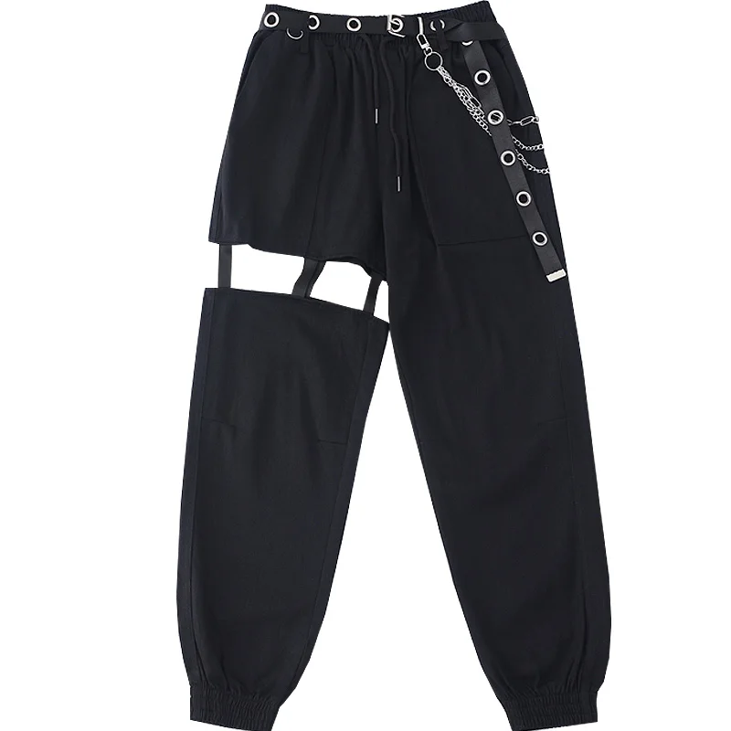 Jazz Dance Costumes Fashion Sexy Mesh Pants Hip Hop Clothing Adult Street Dancing Trousers Nightclub Modern Stage Outfit