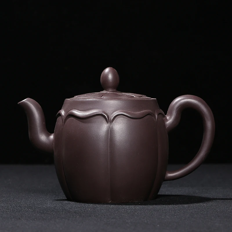 

Folian pot authentic Yixing 340cc masters handmade purple clay ore teapot