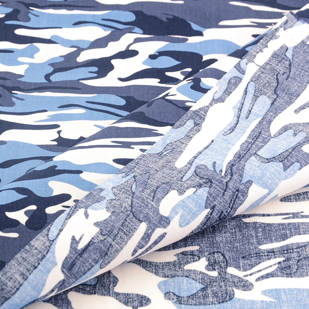 Camouflage Poplin Cotton Cloth Printed Quilt Canvas Fabrics For Bags Sewing Apparel Accessories Dress Needlework Per Meter Yards