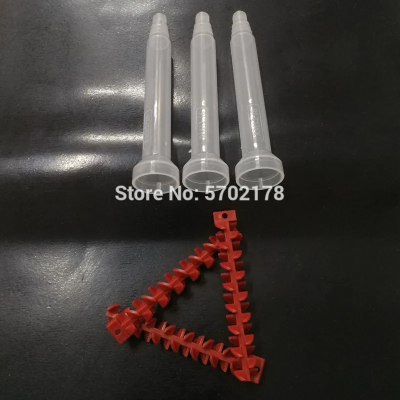 10pc/bag Adhesive Dynamic Mixing Nozzle AB Glue Quick Mixer RM12-16 Round Mixed Tube