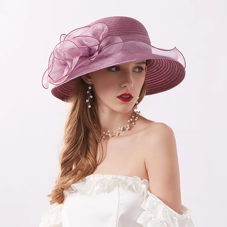 2020 Royal New lace Visor Hat Female Summer Beach Evening Party hat