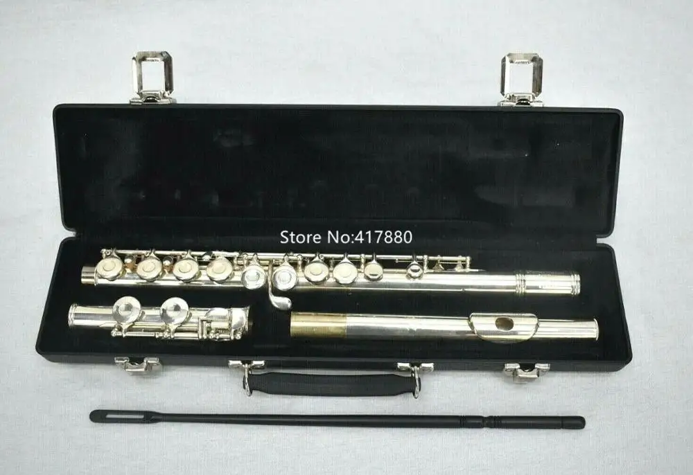 

High Quality Gemeinhardt 2SP Flute C Tune Cupronickel Silver Plated 16 Keys Closed Holes Musical Instrument With E Key Hard Case